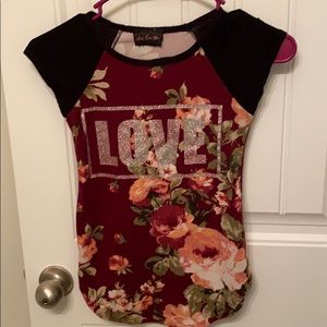 Flower print T-shirt